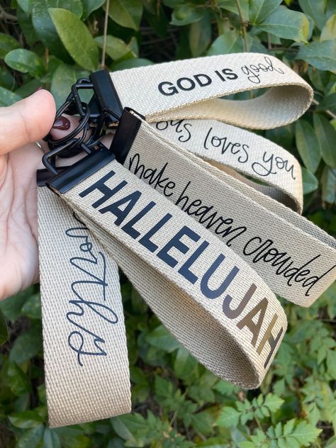 Worthy Key Chain, Encouraging Key Chain, Canvas Key Wristlet, Key Fob, Christian Gift, Keychain, Faith Lanyard - Etsy