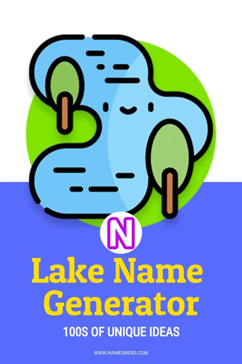 The lake name generator will create ten random ideas. It’s excellent for a real lake, writing fiction, or creating fantasy worlds. Goth Names, Book Title Generator, Lake Chad, Title Generator, Lake Names, Writing Fiction, Fantasy Names, House Names, Lake Huron