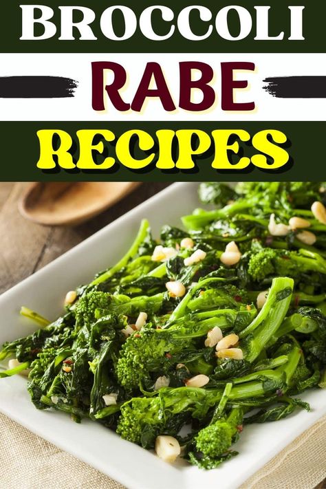 If you need quick and easy broccoli rabe recipes, look no further. Thanks to this roundup, you can enjoy a recipe with rapini every night of the week. Broccoli Rapini Recipes, Rapini Recipes Italian, Broccoli Rabe Recipes, Rapini Recipes, Oven Broccoli, Sauteed Broccoli Rabe, Broccoli Rabe Recipe, Easy Carbonara Recipe, Clean Liver