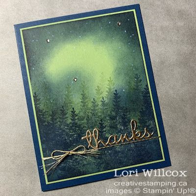 Northern Lights Cards, Moon Scape, Northern Lights Card, Background Techniques, Distress Ink Techniques, Aurora Lights, Card Backgrounds, Ink Techniques, Ink Blending