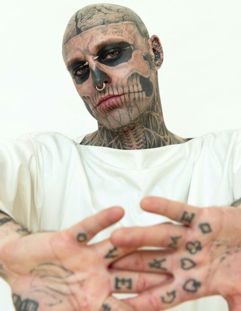 Rick Genest, Zombie Boy, Body Mods, Skull Tattoo, Zombie, Tattoos, Quick Saves