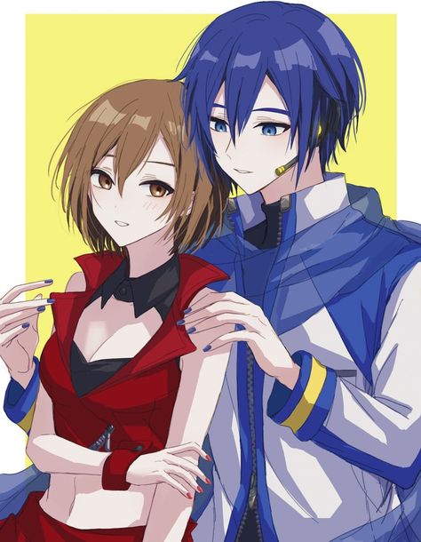 Meiko X Kaito, Kaito And Meiko, Meiko And Kaito, Kaito X Meiko, Kaito Shion, Kaito Vocaloid, Vocaloid Kaito, Project Sekai Ships, Project Diva