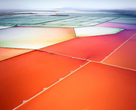 These Aerial Photos Make Salt Ponds Look Like Abstract Art | The Creators Project David Burdeny, Fauvist Art, Great Salt Lake, Salt Ponds, Aerial Photograph, Salt Flats, Chrysler Building, Tulip Fields, Aerial Photo