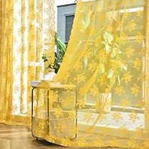 Yellow House Decor, Mustard Yellow Curtains, Boho Window, Lace Curtain Panels, Decorative Curtain Rods, Lace Curtain, Yellow Curtains, Color Aesthetic, Pinterest Contest