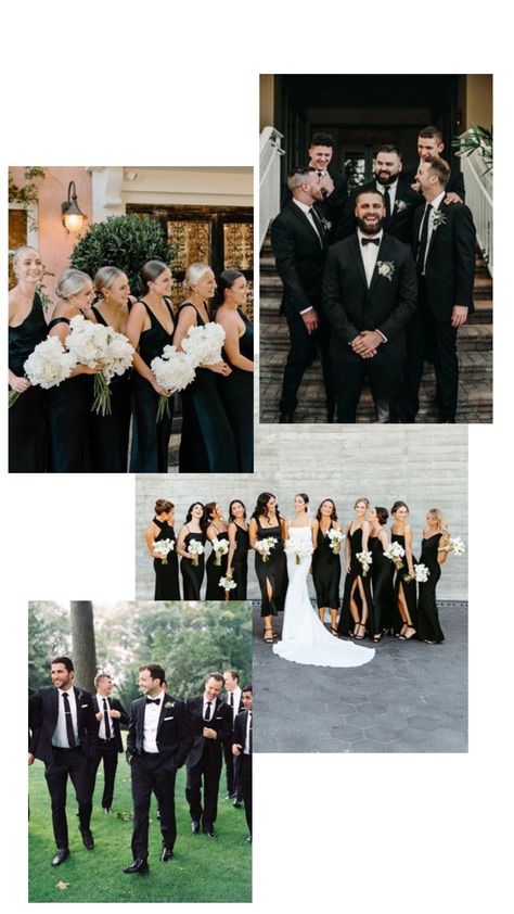 All Black Attire Wedding, Black Attire Wedding Guest, Black Attire Wedding, All Black Wedding Party Attire, Black Wedding Party Attire, All Black Wedding Party, All Black Attire, All Black Wedding, Black Wedding Party