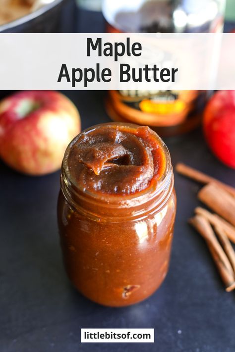 Maple Apple Butter Maple Apple Butter Recipe, Apple Butter Variations, Maple Apple Butter, Pumpkin Apple Butter, Maple Butter Recipe, Autumn Foods, Paleo Pumpkin Pie, Cozy Fall Recipes, Cooking From Scratch