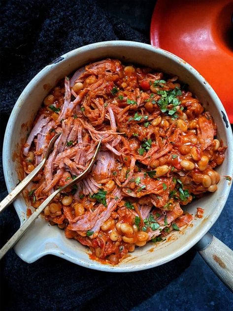 Slow Cooker Gammon, Campfire Stew, Healthy Slow Cooker, Slow Cooker Recipes Healthy, Healthy Comfort Food, Slow Cooked, Stuffed Sweet Peppers, Foodie Recipes, Baked Beans