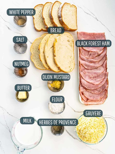 Black Forest Ham Sandwich, French Croque Monsieur, Croque Madame Recipe, Monte Christo, French Sandwich, Black Forest Ham, Monte Cristo Sandwich, Sandwiches Wraps, Jo Cooks