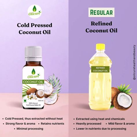 Discover the difference between cold-pressed coconut oil and refined coconut oil! 🌴✨ Choose natural, healthier options for your cooking and skincare routine. 🥥💧 #ColdPressedCoconutOil #ColdPressedCoconutOil, #RefinedCoconutOil, #NaturalVsRefined, #HealthyLiving, #NaturalBeauty, #OrganicLifestyle, #CoconutOilBenefits, #HealthyCooking, #SkincareRoutine, #EcoFriendly, #PureAndNatural #OilcureHealthandbeauty [cold-pressed coconut oil, refined coconut oil, natural alternatives, healthy cooking, ... Cold Pressed Coconut Oil, Refined Coconut Oil, Natural Alternatives, Healthier Options, Organic Lifestyle, Benefits Of Coconut Oil, Edible Oil, Cold Pressed, Healthy Options