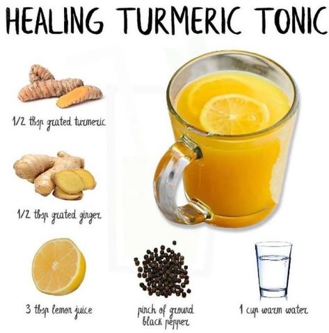 Ginger Turmeric Wellness Shot recipe with lemon and black pepperA powerful anti-inflammatory and immune boosting tonic. Turmeric Drinks, Turmeric Tonic, Turmeric Tea Benefits, Ginger Shot Recipe, Lemon Shots, Turmeric Drink, Turmeric Shots, Turmeric Recipes, Wellness Shots