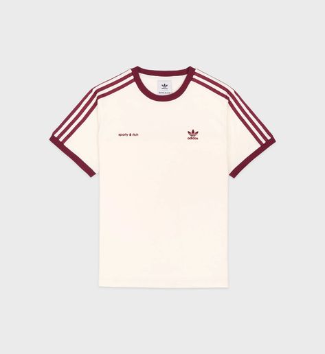 Sporty & Rich x Adidas Collab Features Samba Sneakers Adidas Sporty And Rich, Sporty T Shirt, Adidas Clothes, Adidas Clothing, Samba Sneakers, Sport Clothes, 80 Fashion, Tennis Shirt, Men Stylish Dress