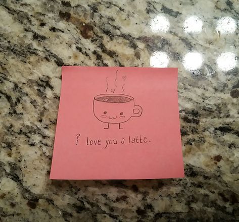 Girlfriend’s Love Notes Go Viral After Boyfriend’s Cousin Posts Them Online | Bored Panda Cute Note For Girlfriend, Cute Notes For Your Girlfriend, Cute Little Notes For Girlfriend, Cute Love Note Drawings, Cute Sticky Note Drawings For Boyfriend, Cute Lunch Notes For Girlfriend, Cute Sticky Notes For Girlfriend, Sticky Notes For Boyfriend Food, Sticky Notes For Girlfriend