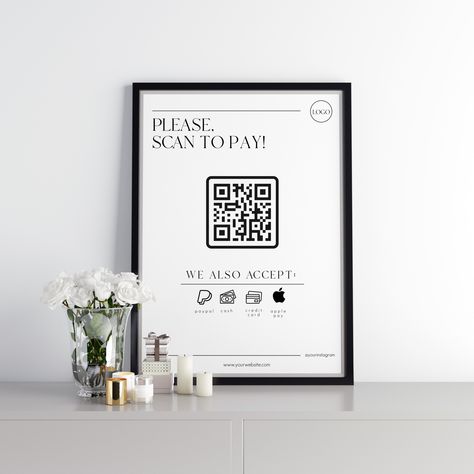 Editable Scan To Pay Sign Dc Nails, Easter Sugar Cookies Decorated, Scan To Pay Template, Chiropractic Office Design, Scan To Pay Sign, Stand Feria, Scan To Pay, Qr Code Scanner, Worship Night