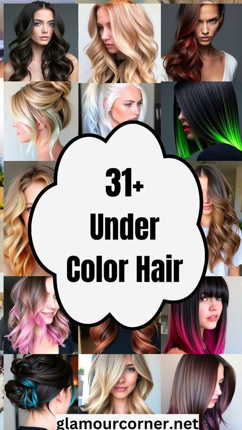 Crazy Hair Colors Ideas, Fashion Colour Hair Ideas, Subtle Hair Color Fun For Blondes, Spring Vivid Hair Color, Brad Mondo Hair Color, Color Hair Trends 2024, Best Color Hair, Under Color Hair Ideas, Hair Color Placement Ideas