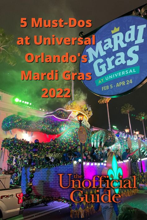 BLOG: Universal Orlando’s Mardi Gras 2022 celebration has begun, and the Unofficial Guide brings you five things that you must do before the annual party ends at Universal Studios Florida on April 24. Universal Studios Orlando Trip, Chicken And Sausage Jambalaya, Orlando Travel, Mardi Gras Parade, Universal Studios Florida, Hollywood Boulevard, Universal Studios Orlando, Universal Studios Hollywood, Islands Of Adventure