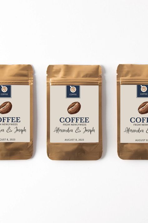 Looking for a unique and memorable wedding favor that your guests will love? Look no further than our wedding coffee favor bags! Customize them with your names, wedding date, and a special message to make them truly one-of-a-kind. Your guests will be sure to enjoy a delicious cup of coffee and remember your special day for years to come. Order now and make your wedding a truly unforgettable experience! Coffee Wedding Favor, Memorable Wedding Favors, Coffee Wedding Favors, Coffee Favors, Wedding Coffee, Coffee Wedding, Memorable Wedding, Wedding Favor Bags, Custom Coffee