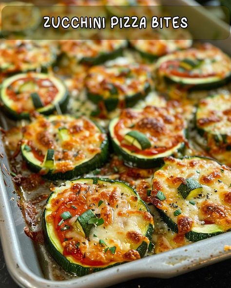 Zucchini Pizza Bites Recipe Yay Recipes, Pizza Bites Recipe, Zucchini Dishes, Healthy Squash Recipes, Sliced Zucchini, Tiny Bites, Healthy Party Snacks, Recipes Zucchini, Zucchini Pizza Bites