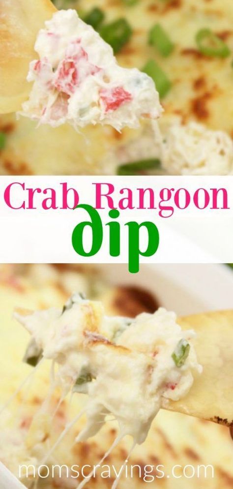 On the hunt for hot dip recipes? This crab rangoon dip is our favorite! #crab #appetizerdips #appetizers Hot Crab Rangoon Dip Recipe, Sweet Crab Rangoon Recipe, Best Potato Chip Dip, Canned Crab Recipes, Imitated Crab Recipes, Potato Chip Dip, Hot Dip Recipes, Rangoon Dip, Dip Recipes Hot