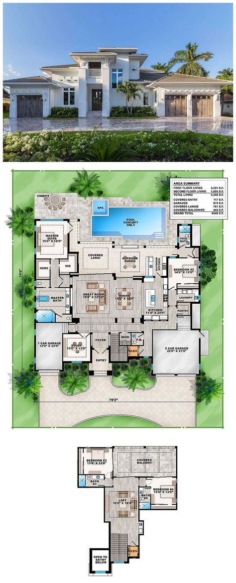 Florida House Plans With Pool, Summer House Layout Floor Plans, Mediterranean Home Layout, Bloxburg Florida House, Summer House Floor Plan, Summer House Layout, Florida Home Floor Plans, Huge House Floor Plans, Mediterranean House Layout