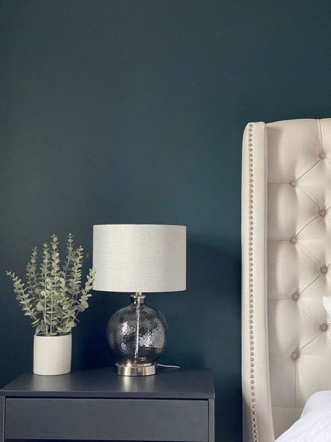 Spellbound Benjamin Moore, Dark Blue Green Accent Wall, Amazon Green Benjamin Moore, Deep Blue Green Paint Colors, Benjamin Moore Teal Paint Colors, Benjamin Moore Twilight, Bm Salamander, Bedroom Paint Colors Benjamin Moore, Deep Green Paint