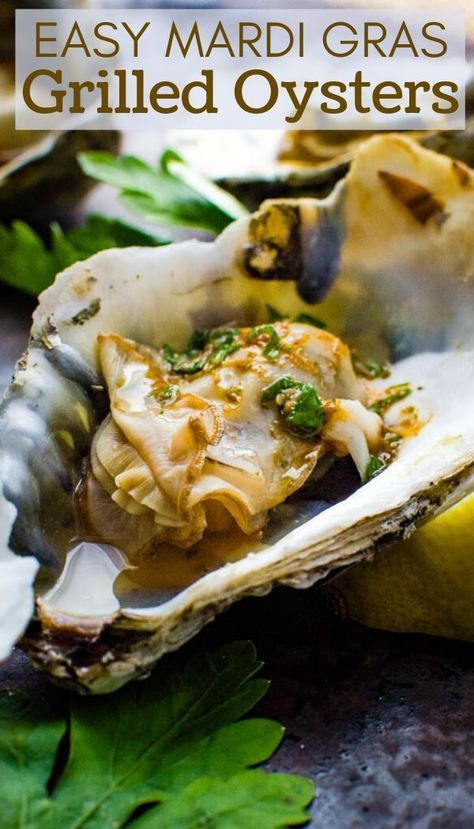 Sauce For Oysters, Baked Oyster Recipes, Herb Butter Sauce, Bbq Oysters, Oysters On The Half Shell, Puppy Chow Chex Mix Recipe, Oyster Roast, Grilled Oysters, New Orleans Recipes