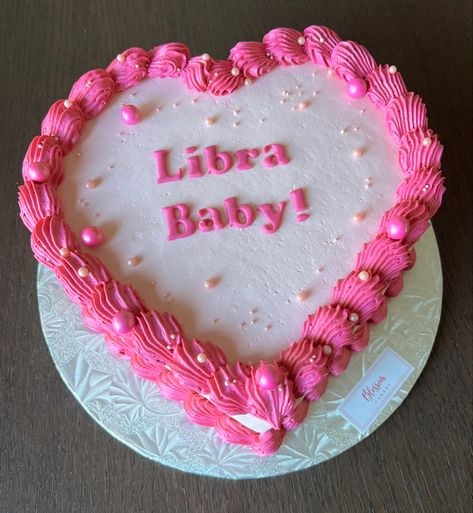 White pink Libra Baby strawberry  Cake Libra Birthday Cake Ideas, Libra Baby Cake, Libra Cake Ideas, Libra Birthday Cake, Libra Cake, Libra Aesthetic, 33 Birthday, 17 Birthday Cake, 20 Birthday Cake