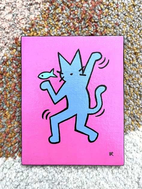 Posca Pen Painting, Paint Pen Art Ideas On Canvas, Posca Pens Art Ideas, Posca Pens Art Ideas Easy, Posca Pens Art, Fineliner Art, Posca Art, Easy Canvas, Canvas Paint