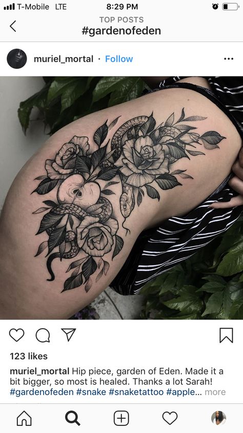 Snake And Ivy Tattoo, Garden Of Eden Tattoo Ideas, Garden Of Eden Tattoo Sleeve, Den Of Vipers Tattoo, From Eden Tattoo, Half Sleeve Tattoos Traditional, Garden Of Eden Tattoo, Eden Tattoo, Skin Doodles