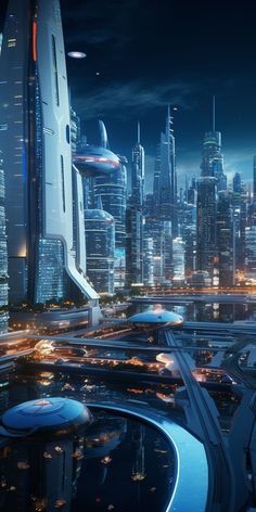 Scifi City, Sci Fi Landscape, Future Buildings, Sci Fi City, Space Fantasy, Cyberpunk Aesthetic, Cyberpunk City, Fantasy City, Futuristic Art