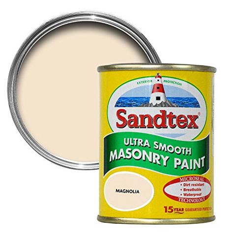 Crown Sandtex Masonry Smooth Sandtex Masonry Paint, Concrete Building Blocks, Painting Jobs, Paint Door, Home Living Room Ideas, Garden Renovation, Pot Diy, Kerb Appeal, Masonry Paint