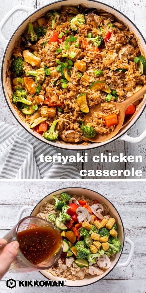 Casseroles Easy, Teriyaki Chicken Casserole, Pollo Teriyaki, Casserole Chicken, Chicken Recipes Boneless, Baked Chicken Recipes Easy, Healthy Chicken Recipes Easy, Shredded Chicken Recipes, Zucchini Lasagna