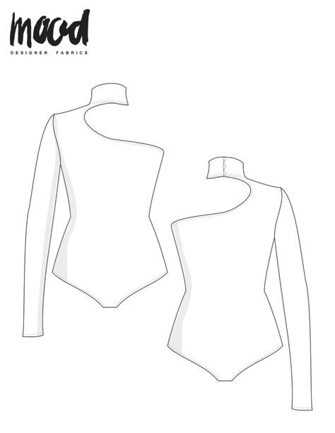 The Avens Bodysuit - Free Sewing Pattern - Mood Sewciety Dance Top Sewing Pattern, Sewing Patterns For Men, Sustainable Activewear, Figure Template, Sewing Pattern Free, Suit Sewing Patterns, Bodysuit Pattern, Mood Sewciety, Sewing Materials