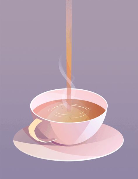 TEA TIME Animated Gifs on Behance Coffee Gifs, Tea Gif, Books And Tea, Tea Illustration, Venom Art, Coffee Gif, Low Life, Coffee Illustration, Motion Graphics Design