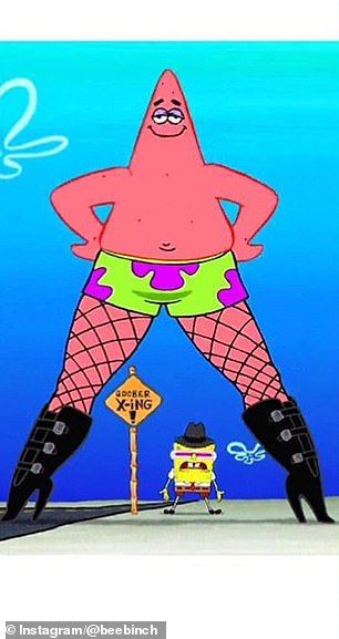 Patrick Star In Fishnets, Patrick Star High Heels, Baddie Patrick Star, Patrick Fishnets, Patrick Star Fishnet, Star Fishnets, Pearl From Spongebob, Baddie Spongebob, Baddie Patrick