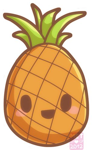 Doodle Kawaii Pineapple by Metterschlingel on DeviantArt Doodle Kawaii, Kawaii Pineapple, Pineapple Drawing, Mandala Christmas, Cartoon Tattoos, Cute Kawaii Drawings, Kawaii Doodles, Kawaii Food, Cute Easy Drawings