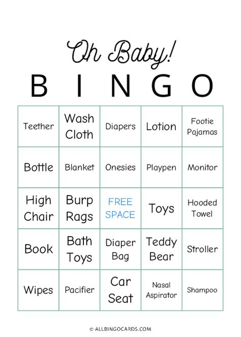 Bingo - Ready to Download - All Bingo Cards Baby Bingo Free Printable, Baby Shower Gift Bingo, Baby Word Scramble, Baby Bingo, Stroller Bag, Baby Shower Bingo, Word Scramble, Baby Words, Bingo Cards