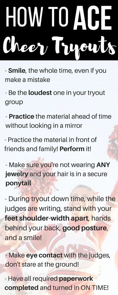 Cheerleader Aesthetic Middle School, How To Make Middle School Cheer Team, Cheerleading Coaching Tips, Cheerleading Tryouts Middle School, Cheer Tryouts Outfit Highschool, How To Make Cheer Team, Cheer Facials Tips, How To Become A Cheerleader With No Experience, Main Base Cheer Tips