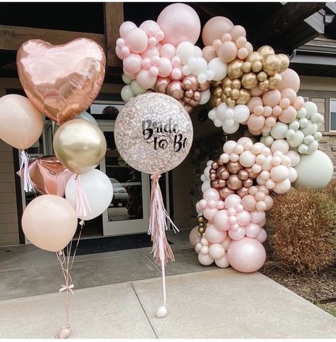 Bride To Be Balloon Bouquet, Bride To Be Decoration Ideas Balloon, Bride To Be Balloons Decor, Bridal Balloons, Bride To Be Decorations, Engagement Party Diy, Engagement Balloons, Bride To Be Balloons, Bridal Shower Balloons