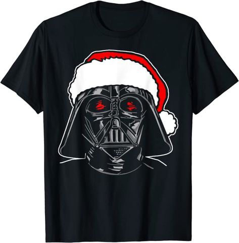 Star Wars Santa Darth Vader Sketch Christmas Graphic T-Shirt : Clothing, Shoes & Jewelry Darth Vader Sketch, Sketch Christmas, Darth Vader Christmas, Star Wars Outfits, Star Wars Christmas, Christmas Graphic, Star Wars Shirts, Star Wars Darth, Star Wars Darth Vader