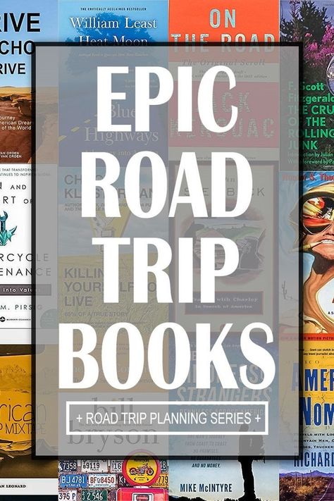 Get inspired for your next road trip with this Ultimate List of Epic Road Trip Books Road Trip Books, Books Thrillers, Trip Games, Games For Couples, Southwest Travel, Literary Travel, Road Trip Games, Travel Books, Travel Reading