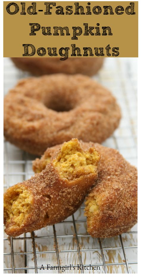 Pumpkin Doughnuts, Pumpkin Donuts Recipe, Doughnut Recipes, Pumpkin Doughnut, Cake Donuts Recipe, Homemade Doughnuts, Pumpkin Spice Donut, Donuts Recipe, Pumpkin Spice Cake