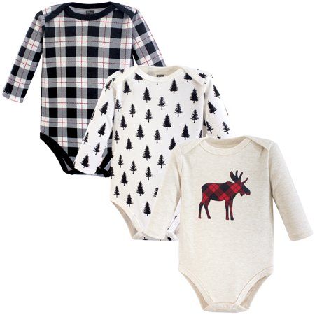 Woodland Whimsy, Essentials Set, Infant Boy, Bodysuit White, One Piece Clothing, Hudson Baby, Future Family, Black Tree, Baby Christmas