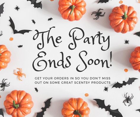 Halloween Scentsy Party, Scentsy Party Closed, Fall Scentsy Party Banner, Countdown To Halloween Scentsy, Scentsy Halloween Facebook Banner, October Shopping Link Scentsy, Scentsy Paranormal Pumpkin, Scentsy Halloween 2022, Scentsy Host