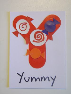 Little Family Fun: Y is for YUMMY Letter Y Crafts For Preschool, Letter Y Crafts, Preschool Letter Crafts, Alphabet Crafts Preschool, Abc Crafts, Alphabet Letter Crafts, Letter Craft, Preschool Letter, Letter Crafts