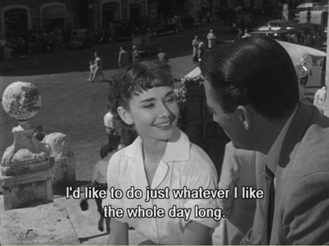 Roman Holiday, Audrey Hepburn Septième Art, Roman Holiday, Movie Lines, Film Quotes, Tv Quotes, Old Movies, Audrey Hepburn, Movie Scenes, Movie Quotes