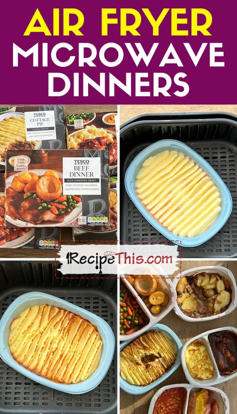 5 Frozen Microwave Ready Meals Air Fryer Microwave Recipes, Galanz Air Fryer Microwave Recipes, Microwave Air Fryer Recipes, Frozen Microwave Meals, Air Fryer Microwave, Convection Oven Recipes, Microwave Dinners, Microwave Meals, Ready Meals