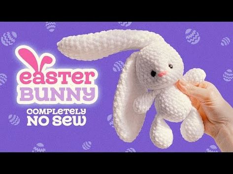 (191) 🥑 No-sew series | Tutorial: Crochet Easter Bunny 🐰 Long Ears Bunny - YouTube No Sew Bunny Crochet, No Sew Bunny, Sew Bunny, Crochet Easter Bunny, Crochet Easter, Animals Crochet, Bunny Crochet, Tutorial Crochet, Easter Crochet