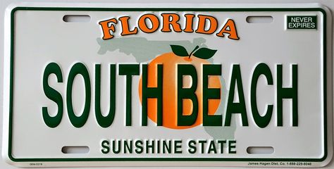 License Plate Poster, Florida License Plate Aesthetic, College Prompts, Florida License Plate, Wall Cutout, Diy Bulletin Board, Surf Room, Beach Wall Collage, Iphone Wallpaper Preppy