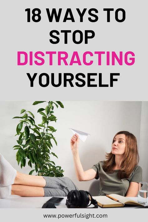 How To Stop Distracting Yourself Personal Development Books, Focus On, Personal Growth, Personal Development, Improve Yourself, Books To Read