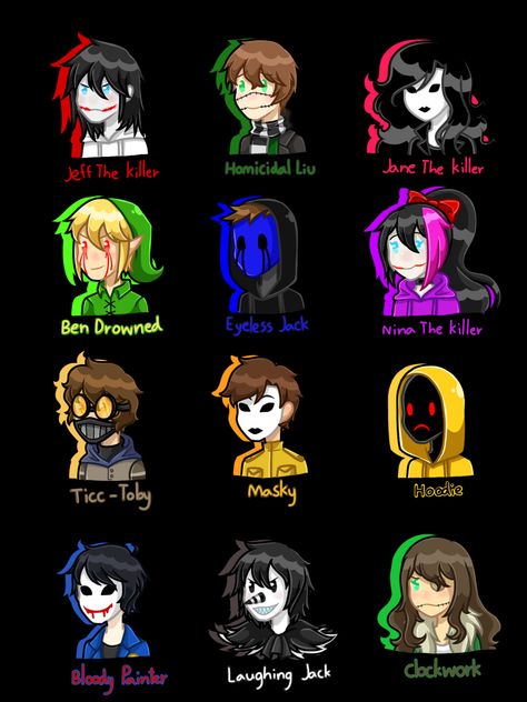 All The Creepypastas, The X Creepypasta, Creepy Pasta Characters, Nina Creepy Pasta, Creepypasta Characters List, Creepy Pasta Fanart, Creepypasta Names, Creepypasta List, Creepypasta Chibi